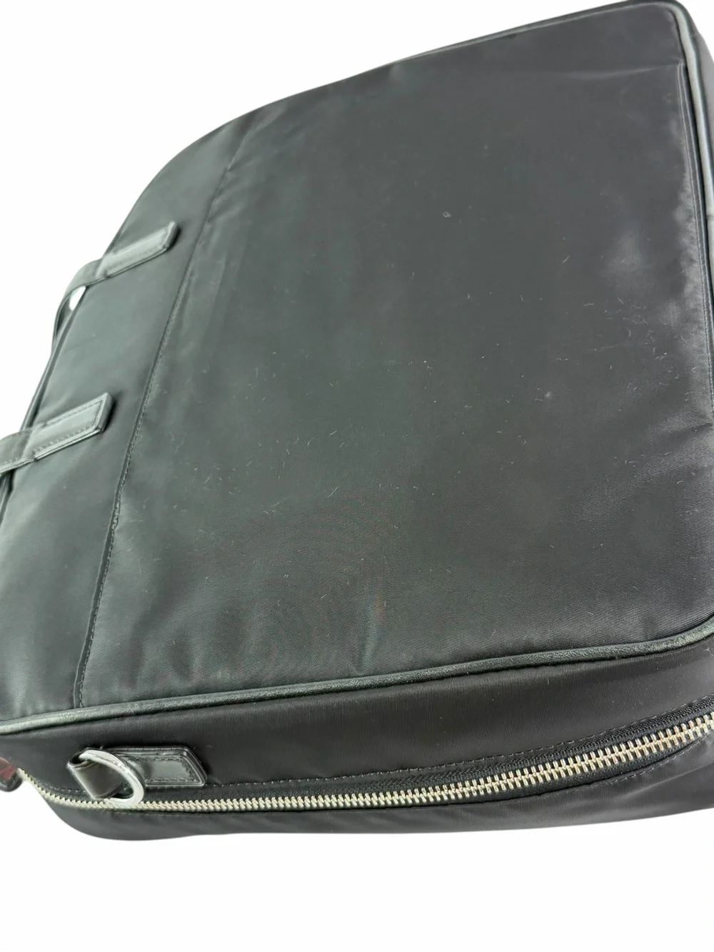 TUMI Black Nylon Leather Briefcase Bag